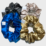 Red Carpet 100% Mulberry Silk Scrunchies (4-Pack)