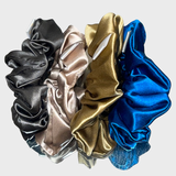 Red Carpet 100% Mulberry Silk Scrunchies (4-Pack)