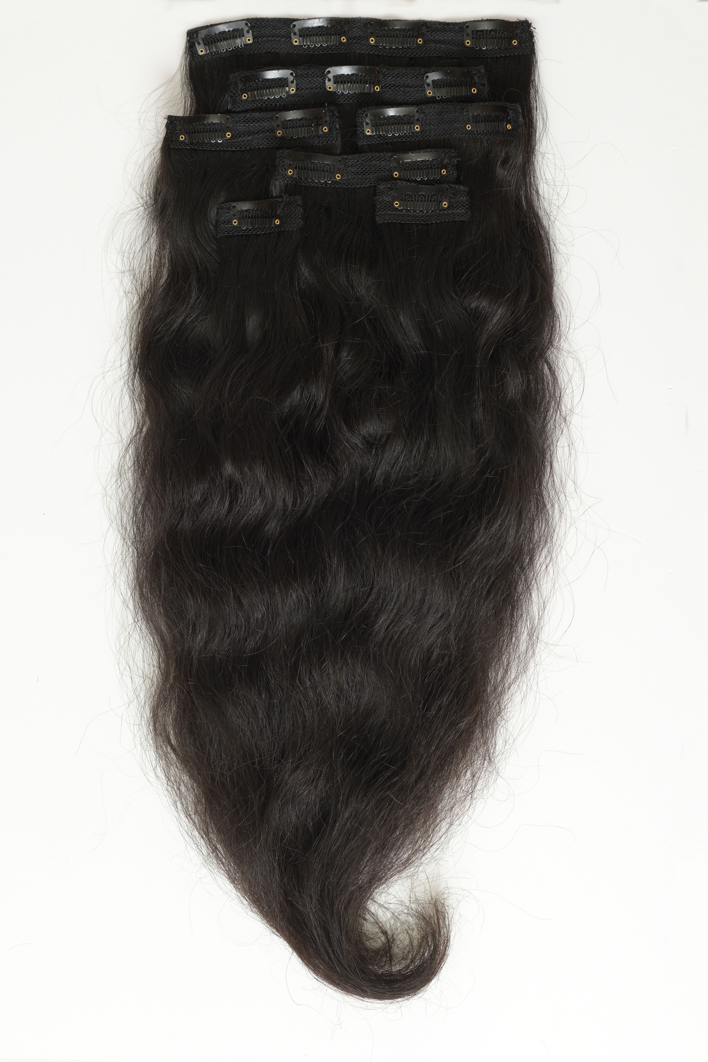 Curly Clip-In indian hair Extensions